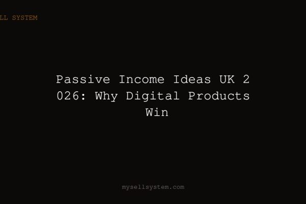Passive Income Ideas UK 2026: Why Digital Products Win