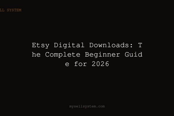 Etsy Digital Downloads: The Complete Beginner Guide for 2026